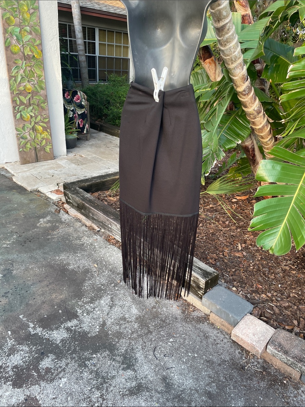 Carmen Mark Volvo fringe pencil skirt - Picture 4 of 9